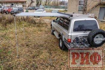 31 999 р. Маркиза автомобильная РИФ 2,5х2,5 м полуавтомат (винил) темно-серая РИФ rif5306-2525v  с доставкой в г. Кемерово. Увеличить фотографию 31