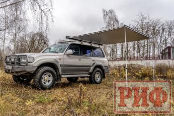 31 999 р. Маркиза автомобильная РИФ 2,5х2,5 м полуавтомат (винил) темно-серая РИФ rif5306-2525v  с доставкой в г. Кемерово. Увеличить фотографию 2