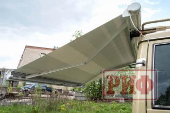 73 799 р. Маркиза автомобильная РИФ 2,5х2,0 м кассетная с электроприводом, корпус белый РИФ rif5833-2520m  с доставкой в г. Кемерово. Увеличить фотографию 13
