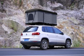 Палатка на крышу автомобиля РИФ Hard RT04-125, корпус черный, тент серый 210х125х150 РИФ rifrt041258090w