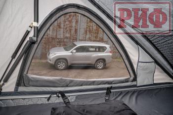 144 679 р. Палатка на крышу автомобиля РИФ Hard RT05-125, корпус белый, тент светло-серый, 210х125х150 РИФ rifrt051258010w  с доставкой в г. Кемерово. Увеличить фотографию 11