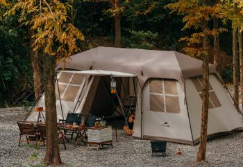 85 999 р. Палатка Naturehike Village 17, 4-местная, автоматическая, алюминиевый каркас, коричневая Naturehike cnh22zp021-br  с доставкой в г. Кемерово. Увеличить фотографию 13