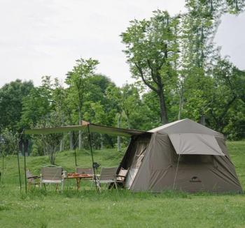38 999 р. Палатка Naturehike Village 6.0 II поколения 4-местная, коричневая Naturehike cnk2300zp021-br  с доставкой в г. Кемерово. Увеличить фотографию 3