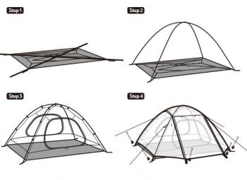 10 999 р. Палатка Naturehike Cloud-Creek, 2-местная, белая Naturehike cnk2300zp024-2w  с доставкой в г. Кемерово. Увеличить фотографию 2