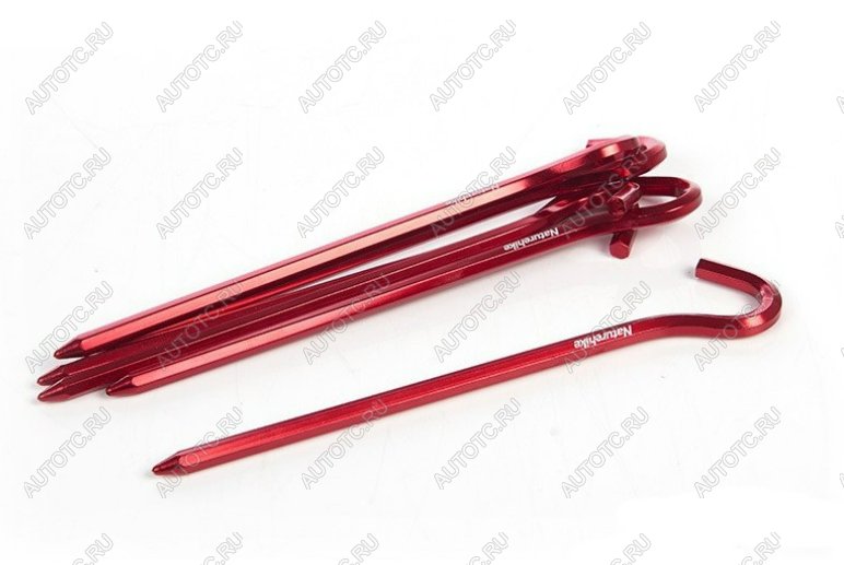 349 р. Колышки Naturehike алюминиевые (6 шт.) 17 см, красный, шестигранный Naturehike nh17d027-d-re  с доставкой в г. Кемерово