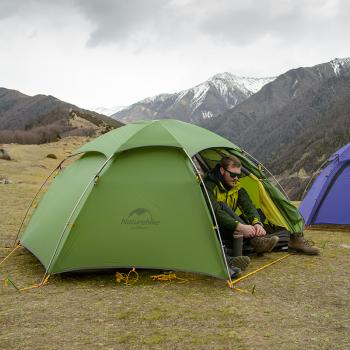 23 359 р. Палатка Naturehike Cloud Peak 20D Si 2-местная, алюминиевый каркас, зеленая Naturehike nh17k240-y-dgr  с доставкой в г. Кемерово. Увеличить фотографию 5