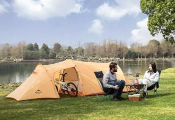 15 659 р. Палатка Naturehike Opalus 3-местная, алюминиевый каркас, оранжевый Naturehike nh17l001-l-tor  с доставкой в г. Кемерово. Увеличить фотографию 5