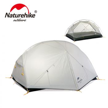 19 099 р. Палатка Naturehike Mongar Si 2-местная, алюминиевый каркас, сверхлегкая, серая Naturehike nh17t007-m-lgdgr  с доставкой в г. Кемерово. Увеличить фотографию 1