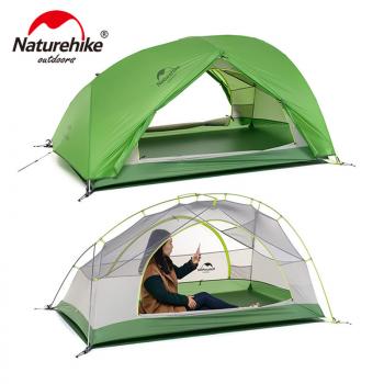 19 519 р. Палатка Naturehike Star-river Si 2-местная, алюминиевый каркас, сверхлегкая, зеленый Naturehike nh17t012-t-dgr  с доставкой в г. Кемерово. Увеличить фотографию 3