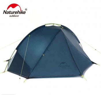 18 349 р. Палатка Naturehike Tagar Si 2-местная, алюминиевый каркас, сверхлегкая, синяя Naturehike nh17t180-j-2nbl  с доставкой в г. Кемерово. Увеличить фотографию 1