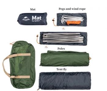 12 889 р. Палатка Naturehike Cycling Si 1-местная, алюминиевый каркас, сверхлегкая, синяя Naturehike nh18a095-d-1nbl  с доставкой в г. Кемерово. Увеличить фотографию 2