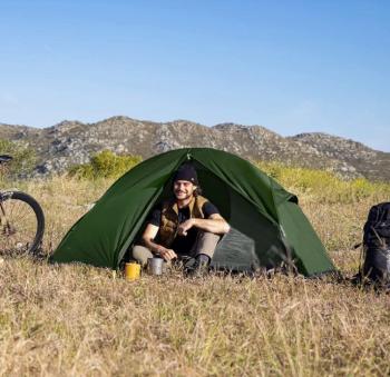 20 649 р. Палатка Naturehike Cycling (Spider) Si 1-местная, алюминиевый каркас, сверхлегкая, зеленая Naturehike nh18a095-d-20dfg  с доставкой в г. Кемерово. Увеличить фотографию 6