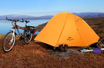 20 649 р. Палатка Naturehike Cycling (Spider) Si 1-местная, алюминиевый каркас, сверхлегкая, оранжевая Naturehike nh18a095-d-dor  с доставкой в г. Кемерово. Увеличить фотографию 17