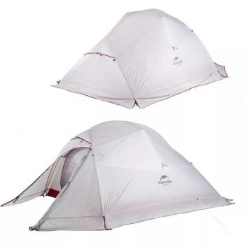 26 359 р. Палатка Naturehike Cloud Up Si 3-местная, алюминиевый каркас,снежная юбка, сверхлегкая, серо-красная Naturehike nh18t030-t-dlgskr  с доставкой в г. Кемерово. Увеличить фотографию 1