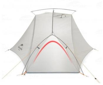 13 239 р. Палатка Naturehike VIK Si, 1-местная, алюминиевый каркас, снежная юбка, белая Naturehike nh18w001-k-1wskr  с доставкой в г. Кемерово. Увеличить фотографию 3