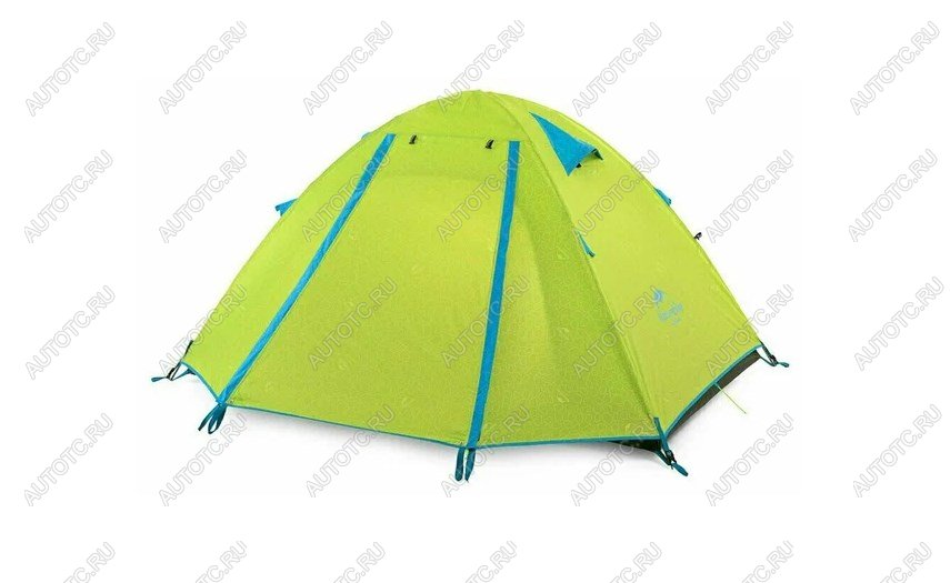 8 969 р. Палатка Naturehike P-Series 2-местная, алюминиевый каркас, салатовый Naturehike nh18z022-p-2dgr  с доставкой в г. Кемерово