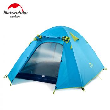 9 839 р. Палатка Naturehike P-Series 2-местная, алюминиевый каркас, голубая Naturehike nh18z022-p-2sbl  с доставкой в г. Кемерово. Увеличить фотографию 1