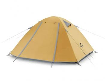 8 749 р. Палатка Naturehike P-Series 2-местная, алюминиевый каркас, желтая Naturehike nh18z022-p-2ye  с доставкой в г. Кемерово. Увеличить фотографию 1