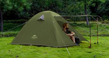 11 989 р. Палатка Naturehike P-Series 4-местная, алюминиевый каркас, зеленая Naturehike nh18z044-p-4dgr  с доставкой в г. Кемерово. Увеличить фотографию 5