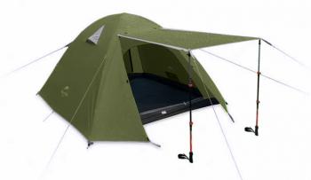 11 989 р. Палатка Naturehike P-Series 4-местная, алюминиевый каркас, зеленая Naturehike nh18z044-p-4dgr  с доставкой в г. Кемерово. Увеличить фотографию 3