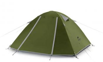 11 989 р. Палатка Naturehike P-Series 4-местная, алюминиевый каркас, зеленая Naturehike nh18z044-p-4dgr  с доставкой в г. Кемерово. Увеличить фотографию 1