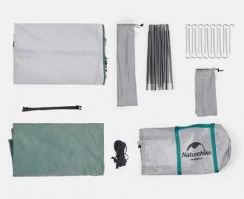11 449 р. Палатка Naturehike P-Series 4-местная, алюминиевый каркас, белая Naturehike nh18z044-p-4w  с доставкой в г. Кемерово. Увеличить фотографию 2