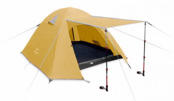 11 989 р. Палатка Naturehike P-Series 4-местная, алюминиевый каркас, желтая Naturehike nh18z044-p-4ye  с доставкой в г. Кемерово. Увеличить фотографию 2