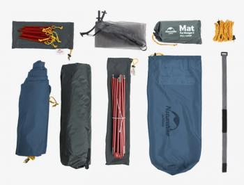 16 369 р. Палатка Naturehike Mongar 2-местная, алюминиевый каркас, сверхлегкая, синяя Naturehike nh19m002-j-dbl  с доставкой в г. Кемерово. Увеличить фотографию 5