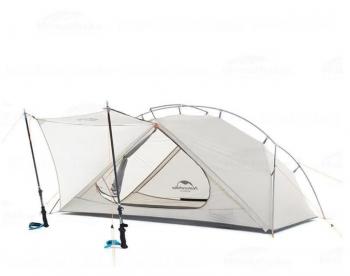 13 669 р. Палатка Naturehike VIK Si, 2-местная, алюминиевый каркас, белая Naturehike nh19zp003-1-2w  с доставкой в г. Кемерово. Увеличить фотографию 3