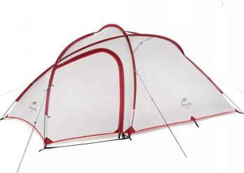 Палатка Naturehike Hiby Si 4-местная, алюминиевый каркас, серо-красный Naturehike nh19zp005-dg