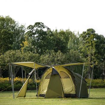 23 709 р. Палатка Naturehike Could Tourer 2-местная+ мотоцикл, алюминиевый каркас, серый Naturehike nh19zp013-g  с доставкой в г. Кемерово. Увеличить фотографию 4