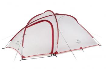 Палатка Naturehike Hiby Si 3-местная, алюминиевый каркас, серо-красная Naturehike nh19zp016-dg