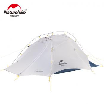 23 149 р. Палатка Naturehike Cloud Up-Wing Si 2-местная, алюминиевый каркас, серо-синяя Naturehike nh19zp083-2-2wdgrbl  с доставкой в г. Кемерово. Увеличить фотографию 1