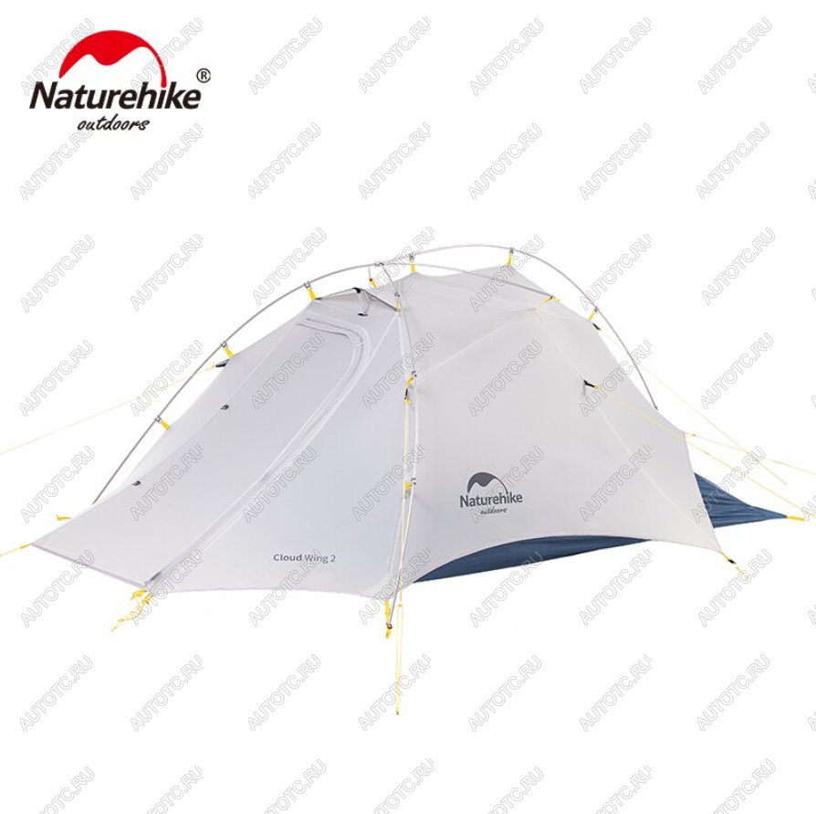 23 149 р. Палатка Naturehike Cloud Up-Wing Si 2-местная, алюминиевый каркас, серо-синяя Naturehike nh19zp083-2-2wdgrbl  с доставкой в г. Кемерово
