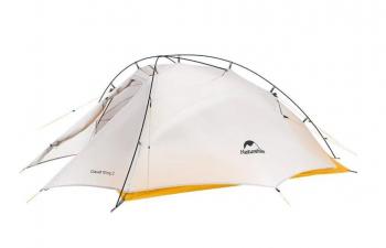 23 149 р. Палатка Naturehike Cloud Up-Wing Si 2-местная, алюминиевый каркас, серо-желтая Naturehike nh19zp083-2-2wdgrye  с доставкой в г. Кемерово. Увеличить фотографию 1