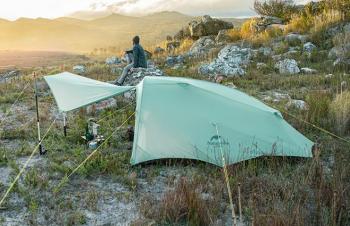14 609 р. Палатка Naturehike Outdoor 2-местная, алюминиевый каркас, сверхлегкая, голубой Naturehike nh20zp091-2lbl  с доставкой в г. Кемерово. Увеличить фотографию 18