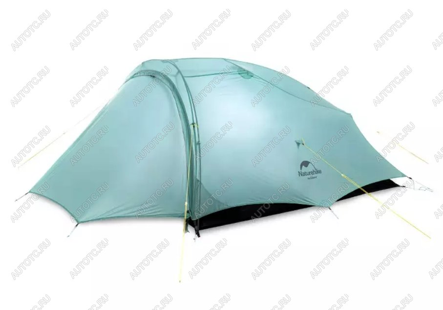 14 609 р. Палатка Naturehike Outdoor 2-местная, алюминиевый каркас, сверхлегкая, голубой Naturehike nh20zp091-2lbl  с доставкой в г. Кемерово