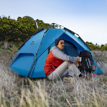 9 179 р. Палатка Naturehike 4-местная, быстросборная, синяя Naturehike nh21zp008-4bl  с доставкой в г. Кемерово. Увеличить фотографию 12