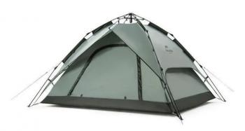 8 249 р. Палатка Naturehike 4-местная, быстросборная, серо-зеленая Naturehike nh21zp008-4ggr  с доставкой в г. Кемерово. Увеличить фотографию 1
