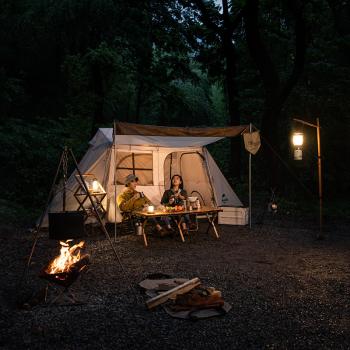 29 739 р. Палатка Naturehike Village 5.0 4-местная, алюминиевый каркас, снежная юбка, бежевая Naturehike nh21zp009-kh  с доставкой в г. Кемерово. Увеличить фотографию 5