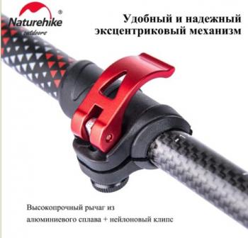 13 249 р. Палки треккинговые, телескопические карбон, красные, для ходьбы (2 шт.) Naturehike nh20ds003-red.set  с доставкой в г. Кемерово. Увеличить фотографию 4