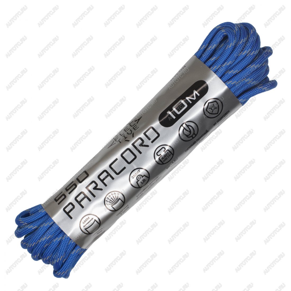 379 р. Паракорд 550 CORD nylon 10м световозвращающий (blue) CORD 550.n10.lm.bl  с доставкой в г. Кемерово