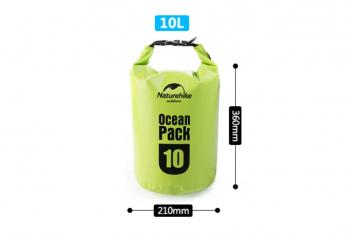 899 р. Гермомешок Naturehike Ocean Pack 10 л. (зелёный) Naturehike fs15m010-j-10gr  с доставкой в г. Кемерово. Увеличить фотографию 3