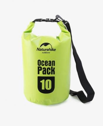899 р. Гермомешок Naturehike Ocean Pack 10 л. (зелёный) Naturehike fs15m010-j-10gr  с доставкой в г. Кемерово. Увеличить фотографию 1