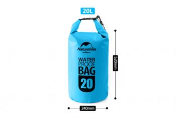 1 119 р. Гермомешок Naturehike Ocean Pack 20 л. (синий) Naturehike fs15m010-j-20bl  с доставкой в г. Кемерово. Увеличить фотографию 4