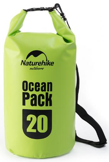 1 059 р. Гермомешок Naturehike Ocean Pack 20 л. (зелёный) Naturehike fs15m010-j-20gr  с доставкой в г. Кемерово. Увеличить фотографию 1