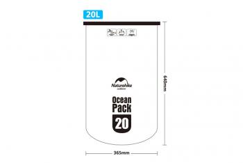 1 119 р. Гермомешок Naturehike Ocean Pack 20 л. (оранжевый) Naturehike fs15m010-j-20or  с доставкой в г. Кемерово. Увеличить фотографию 6
