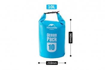 919 р. Гермомешок Naturehike Ocean Pack 10 л. (синий) Naturehike fs15m010-j10bl  с доставкой в г. Кемерово. Увеличить фотографию 2