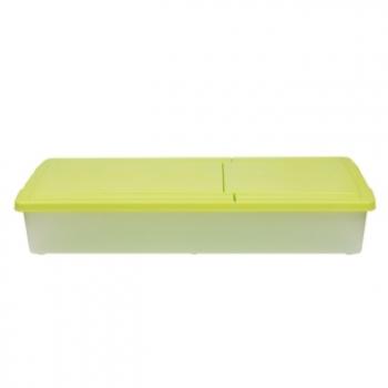 5 389 р. Короб для хранения IRIS UNDER-BED PLASTIC BOX 46л, зеленый IRIS OHYAMA ub950-gr  с доставкой в г. Кемерово. Увеличить фотографию 2