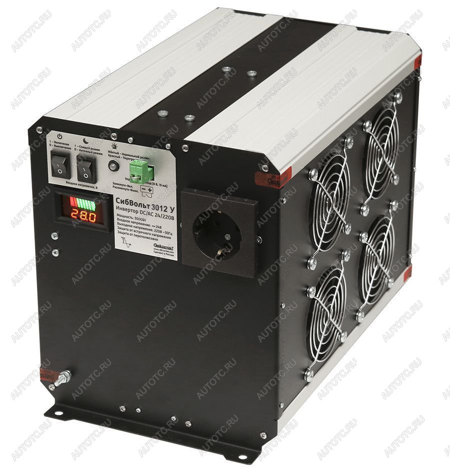50 399 р. Инвертор (преобразователь напряжения) СибВольт 3012У DCAC, 12В220В, 3000Вт СИБКОНТАКТ св-3012у  с доставкой в г. Кемерово